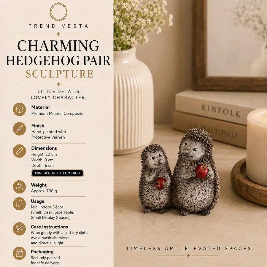 Charming Hedgehog Pair